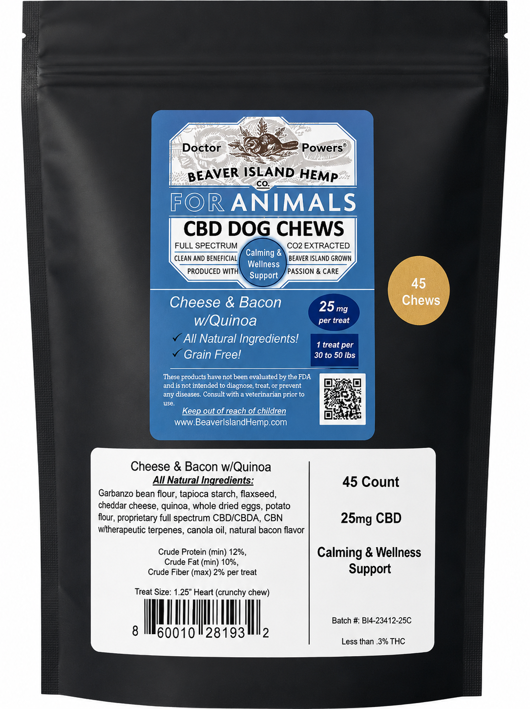 Doctor Powers CBD Calming and Wellness Chews 25 mg – Beaver Island