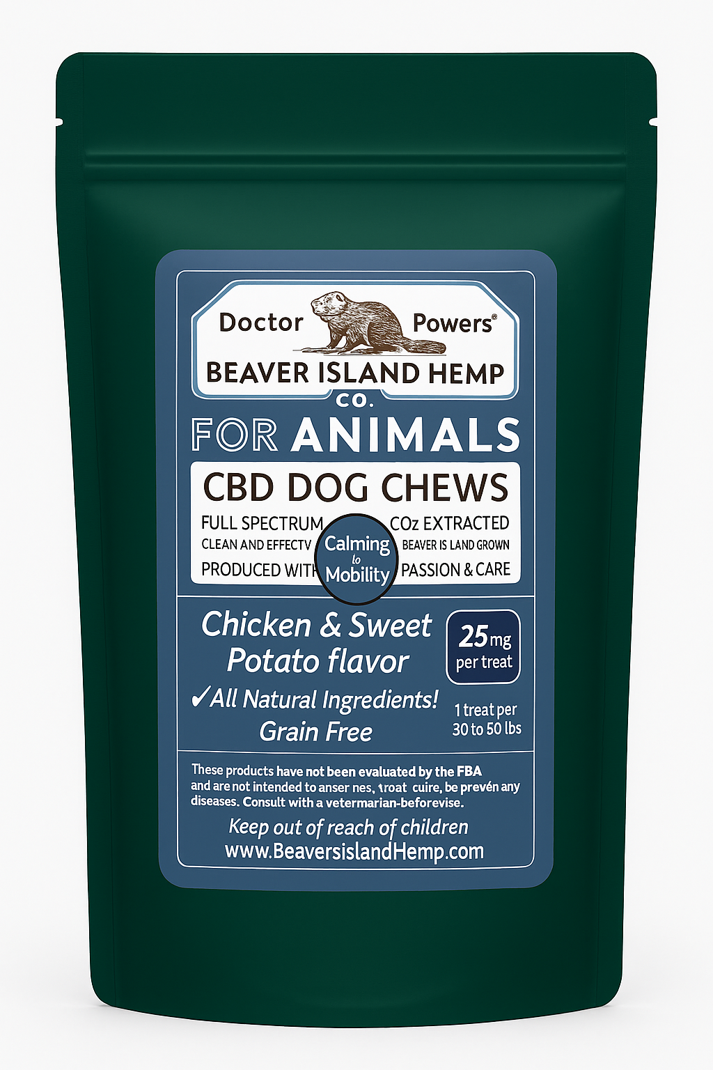 Dr Powers CBD Dog Chews 25mg - Hip & Joint Support | Beaver Island